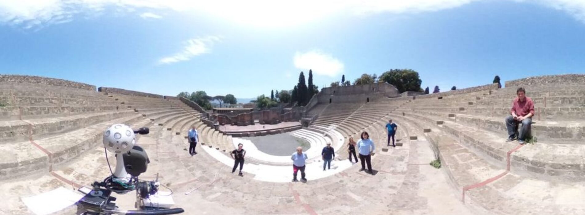 Prove tecniche di acustica, studi avanzati nei teatri di Pompei
