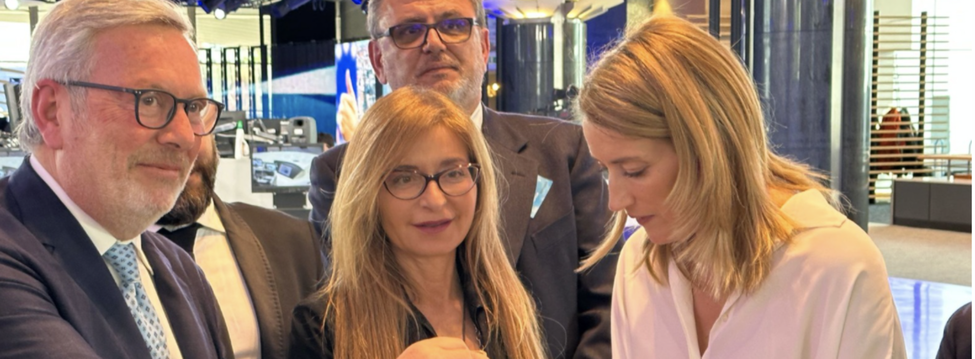 Edizioni Graus a Bruxelles, incontro con la presidente Metsola