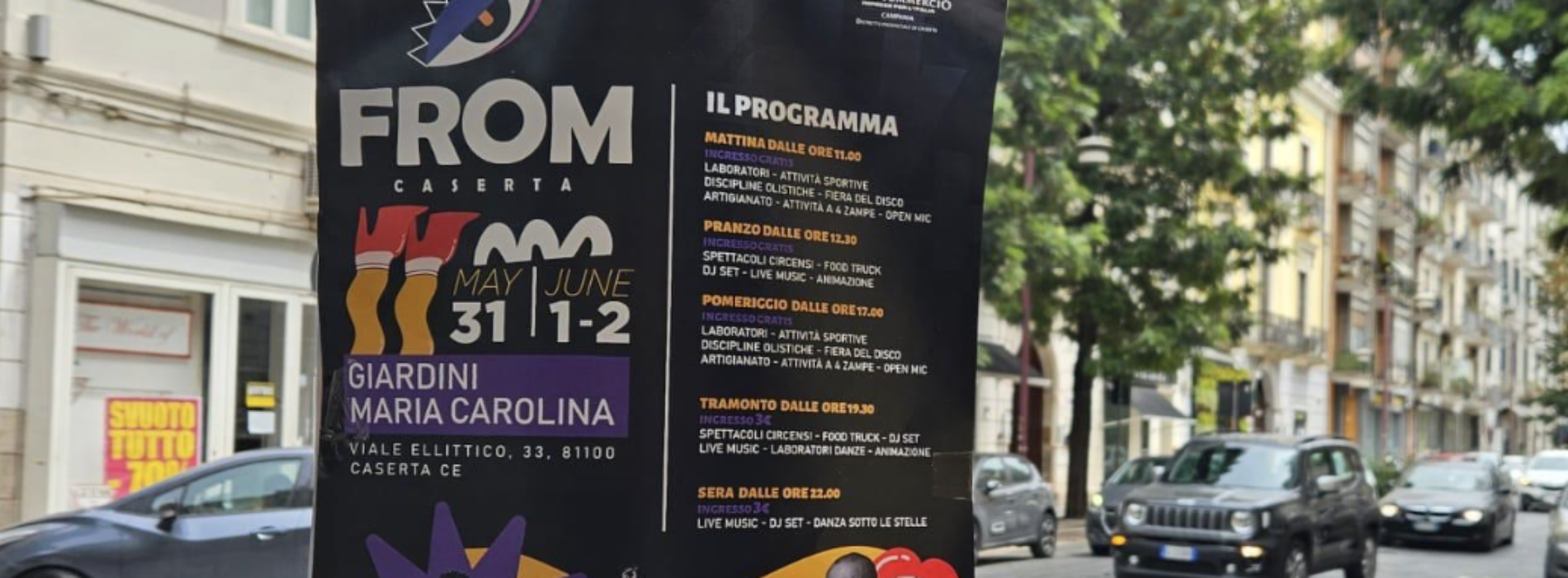 From Caserta, rinviato al prossimo week end il Festival della territorialità