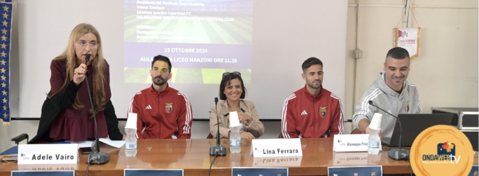 Sport di Classe, il tour della Casertana inizia al liceo Manzoni