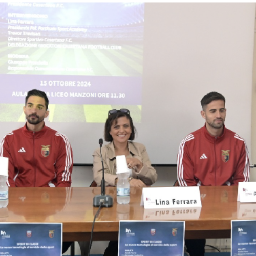 Sport di Classe, il tour della Casertana inizia al liceo Manzoni