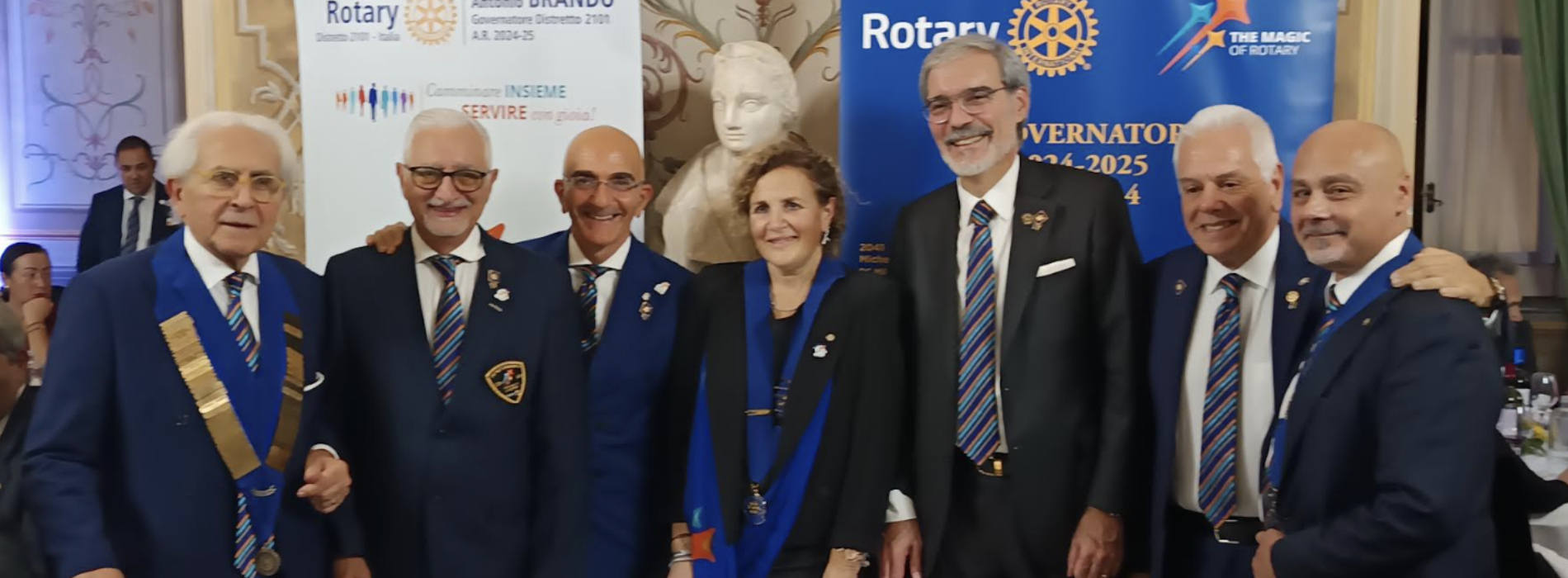 Rotary del Distretto 2101 a Caserta, con Triveneto, Puglia e Sicilia