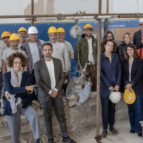 Reggia di Caserta. Iniziati i lavori alla Sala della Gloria