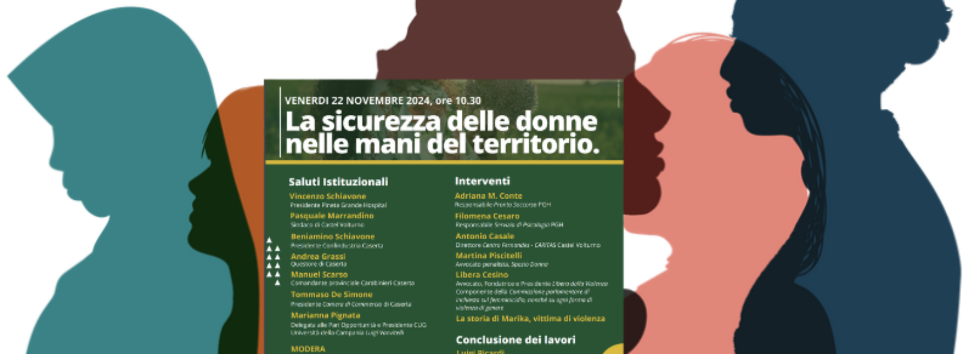 Sicurezza delle donne e territorio, convegno al Pineta Grande