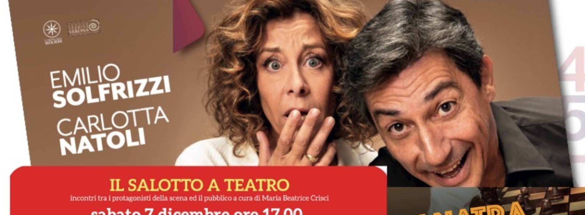 Emilio Solfrizzi e Carlotta Natoli, ospiti de Il Salotto a Teatro