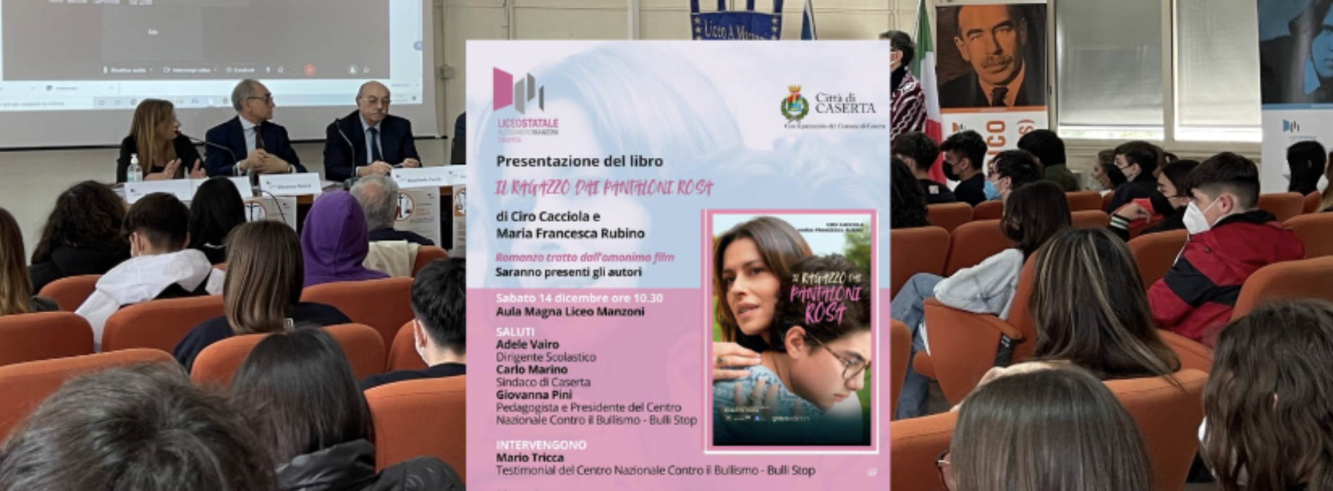 Il ragazzo dai pantaloni rosa. Al liceo Manzoni la presentazione