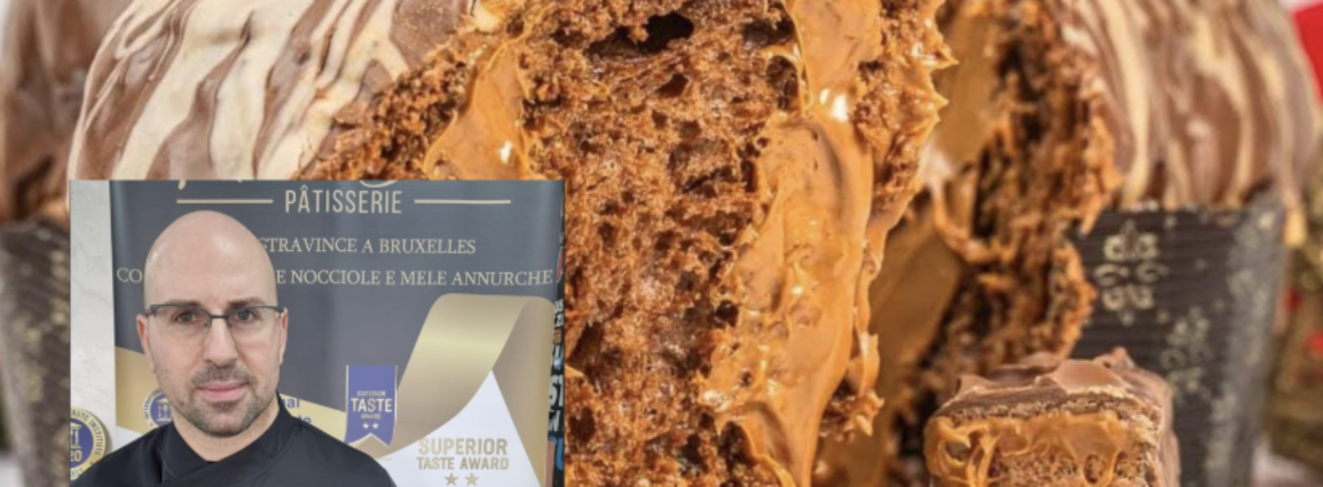 Mauro Diana, a Teano il panettone alla nocciola e al caramello salato