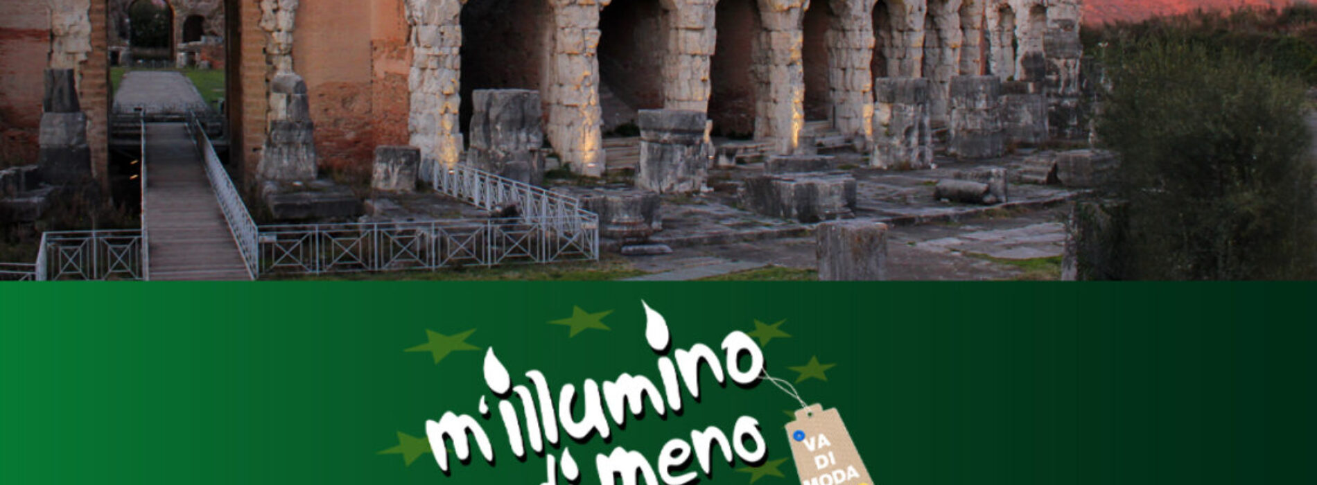 M´illumino di meno. L´Anfiteatro Campano si spegne