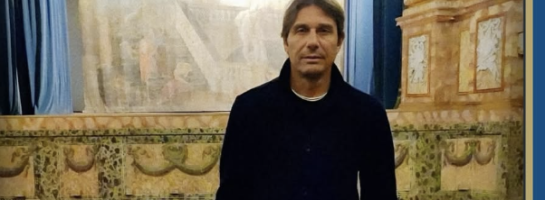 Il Conte alla Reggia, prato borbonico per il mister del Napoli