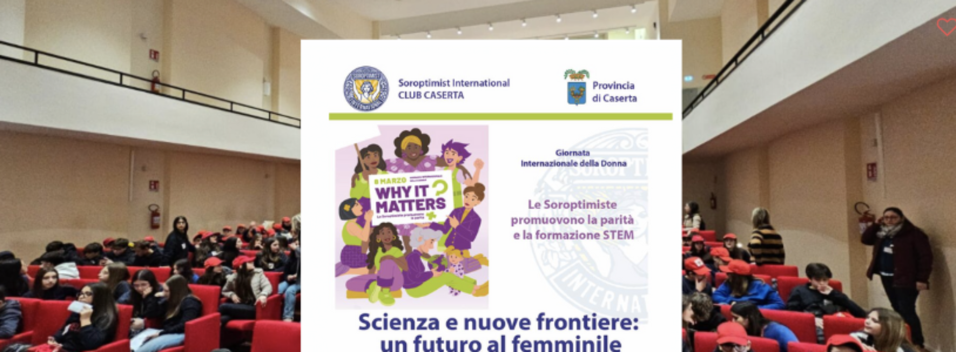 Soroptimist Caserta, cinque donne della scienza all’Auditorium