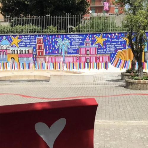 Santa Maria CV, si inaugura il murales di Ciambrone