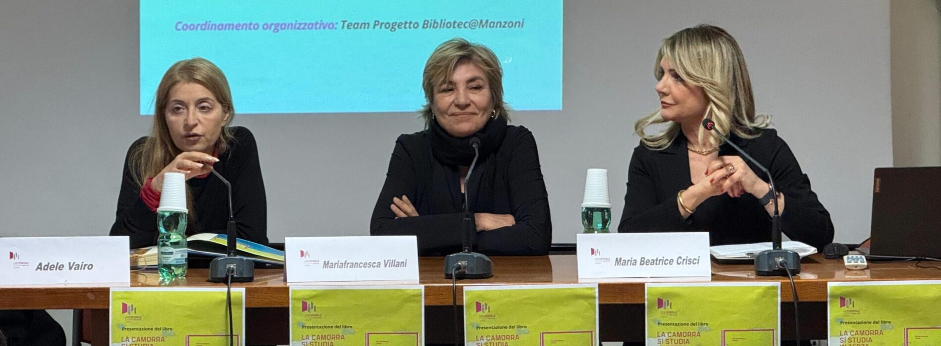 Mariafrancesca Villani ospite del liceo Manzoni di Caserta